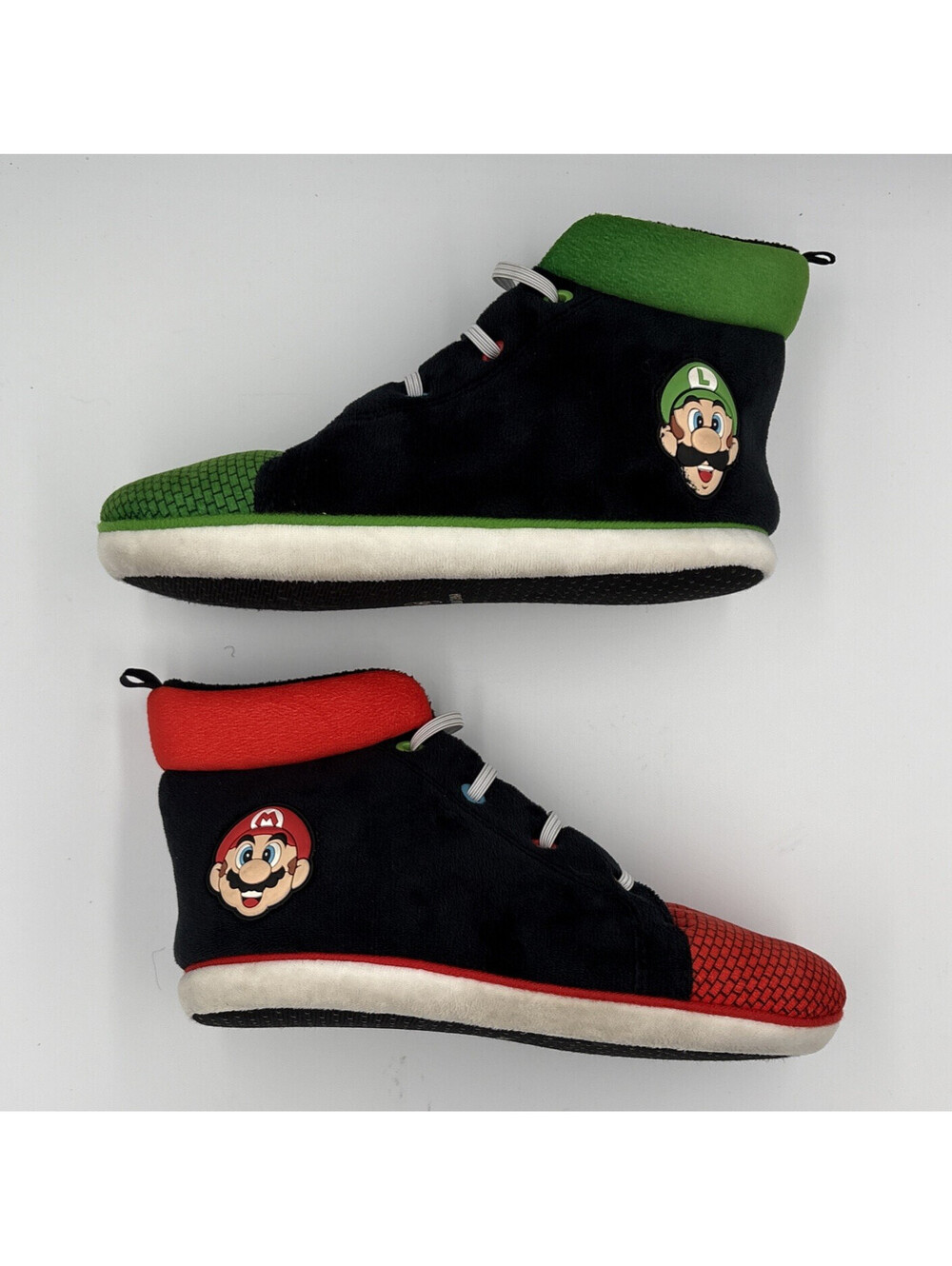 Ground Up Nintendo Super Mario Luigi Slippers Youth 4/5